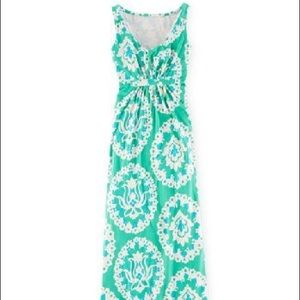 Boden Maxi Jersey dress- Green Lotus size 6Long